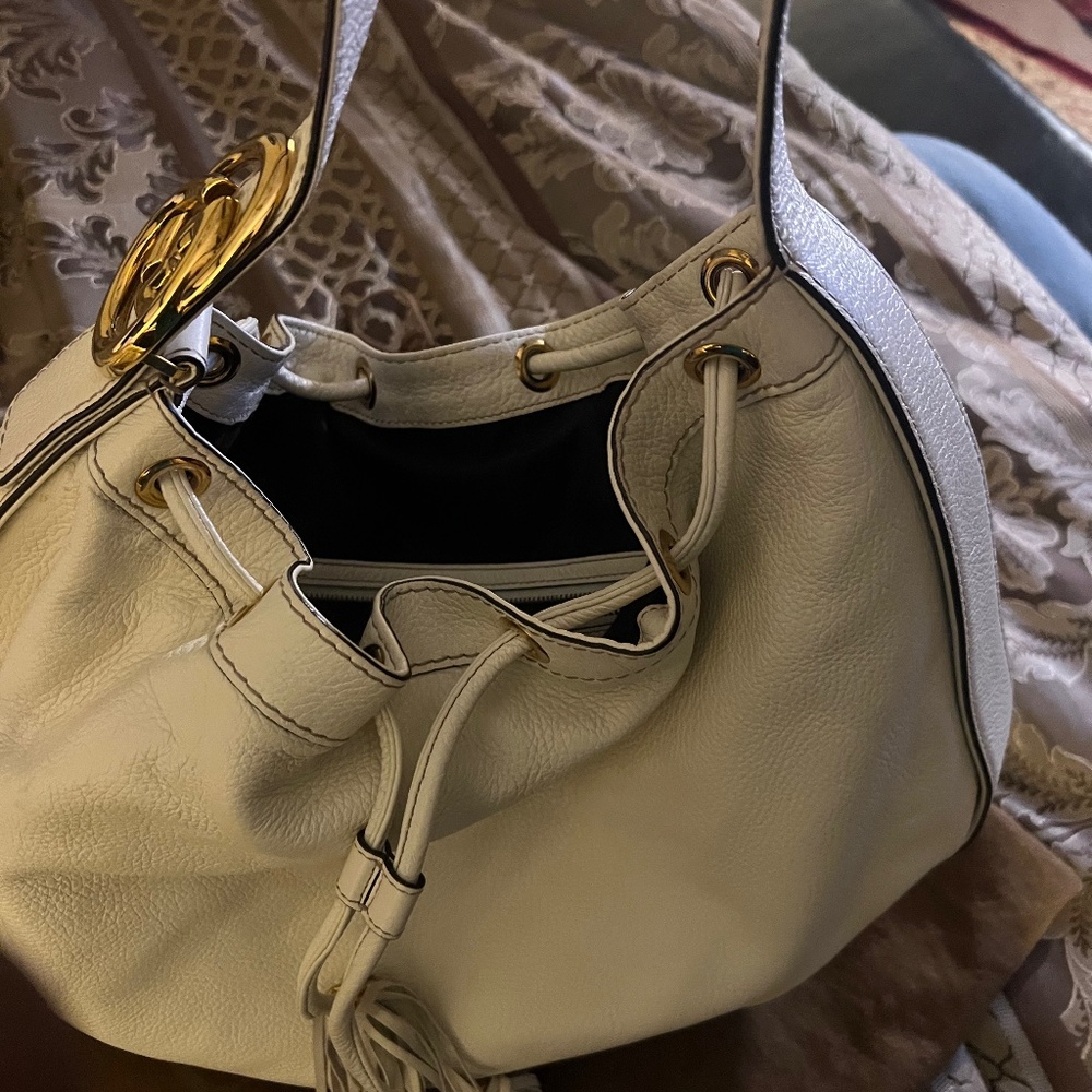 Large Gucci Cream Drawstring